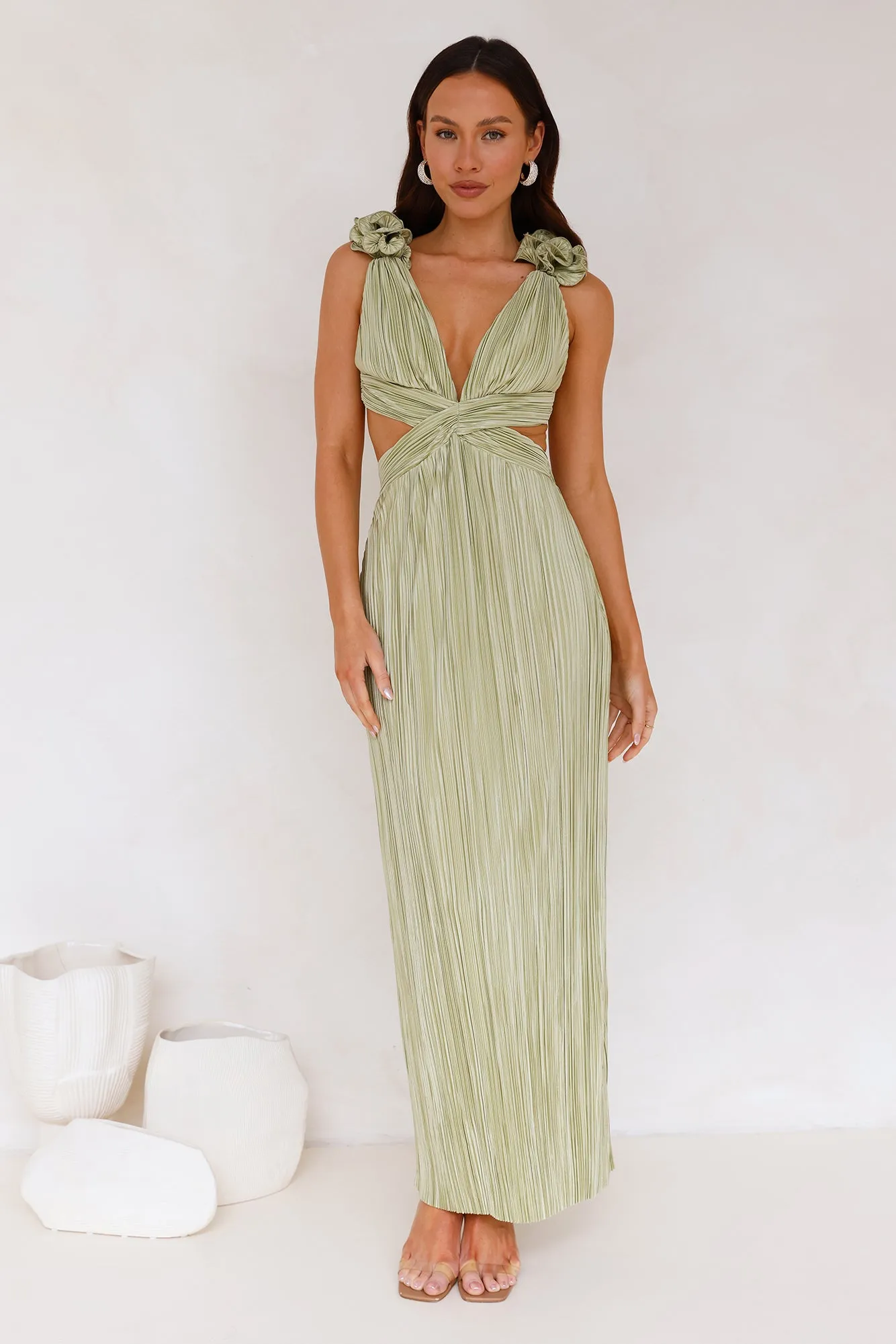 Trust Your Love Maxi Dress Sage sold by Hello Molly