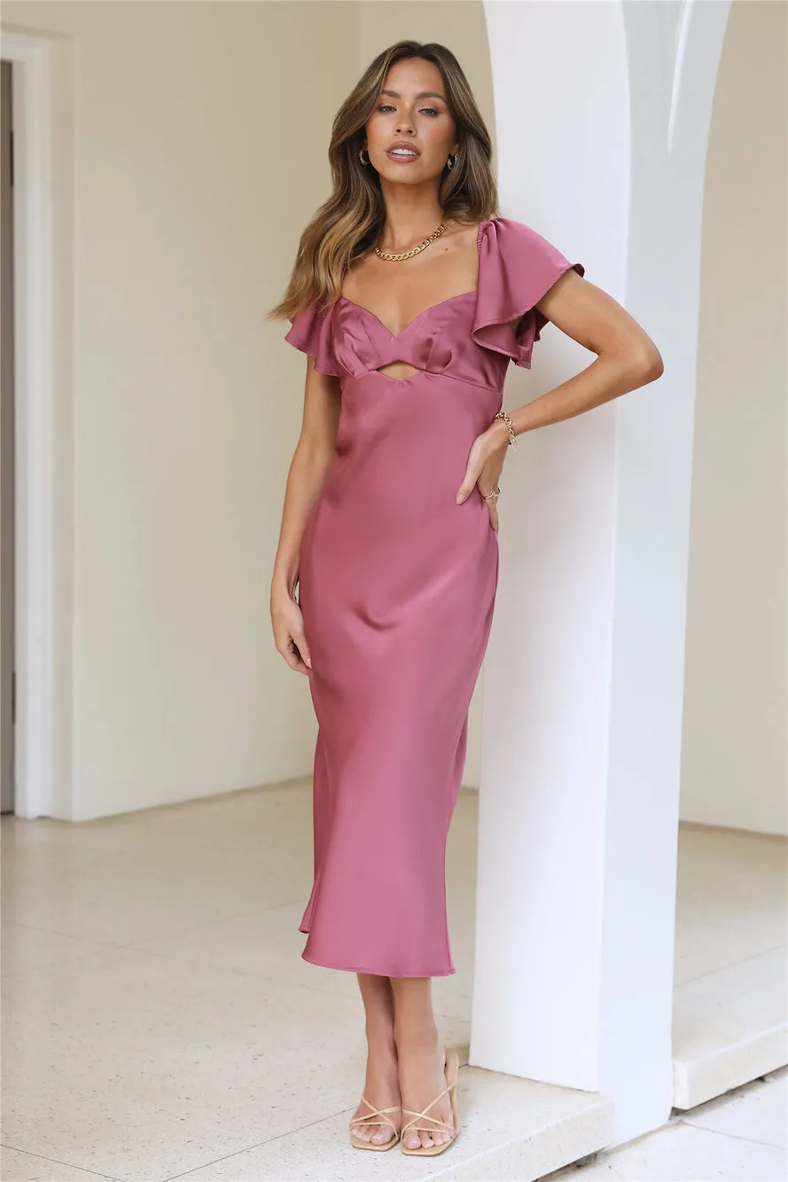 Trendy Guest Midi Dress Plum sold by Hello Molly