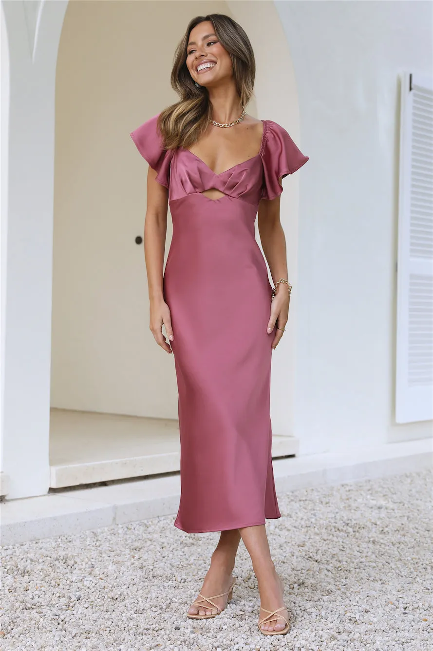 Trendy Guest Midi Dress Plum sold by Hello Molly product image thumbnail 3