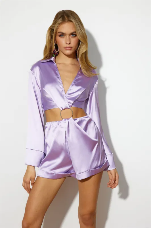 Topped The Charts Romper Lilac sold by Hello Molly