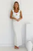 Upscale Ribbed Maxi Dress White sold by Hello Molly