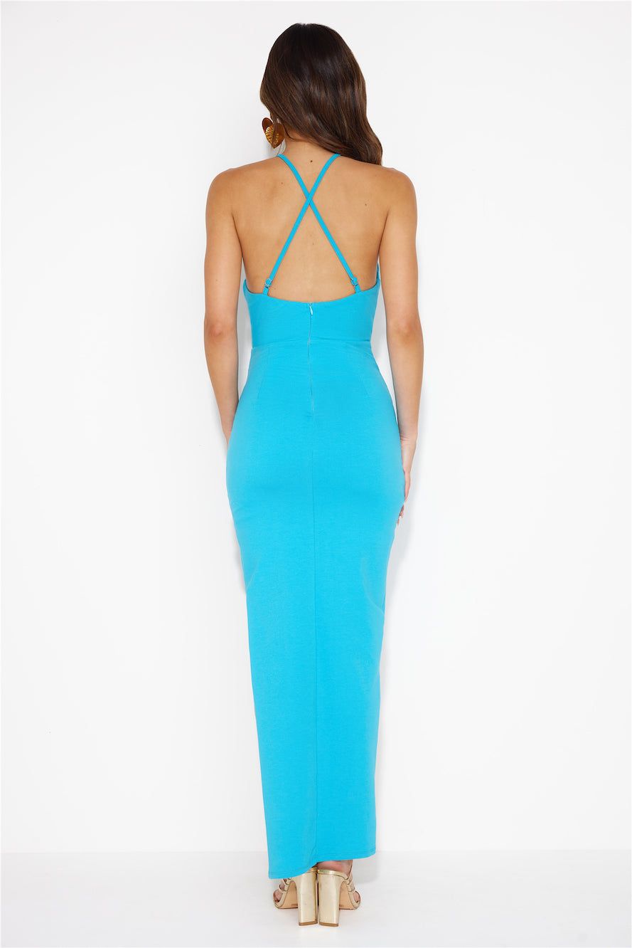 Challenging Strategies Maxi Dress Blue sold by Hello Molly product image thumbnail 5