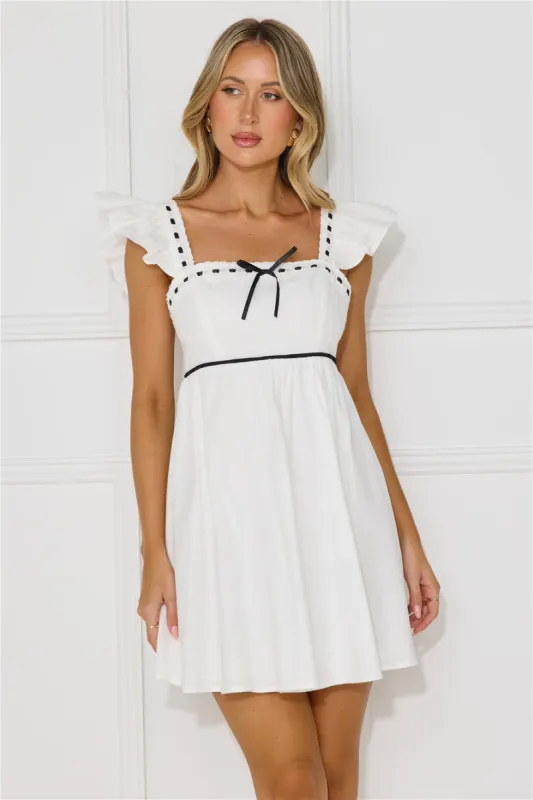 Zephyra Mini Dress White sold by Hello Molly