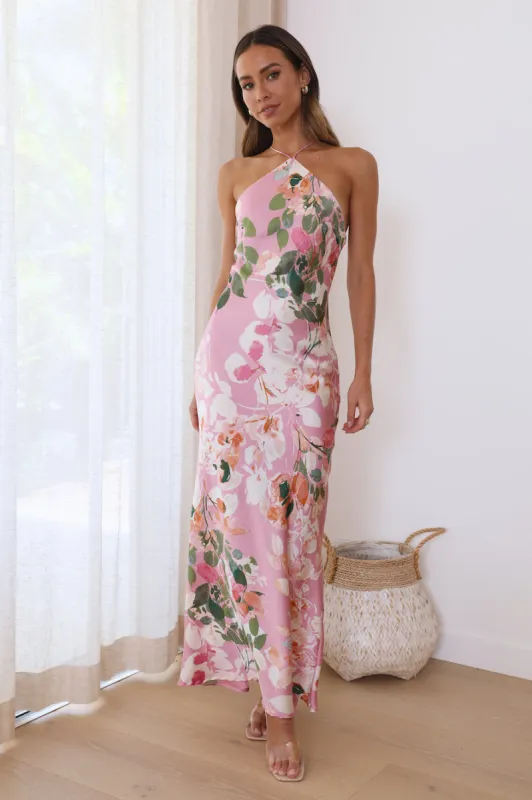 Feeling Moody Maxi Dress Pink sold by Hello Molly