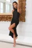 Lover Of Silky Satin Midi Dress Black sold by Hello Molly