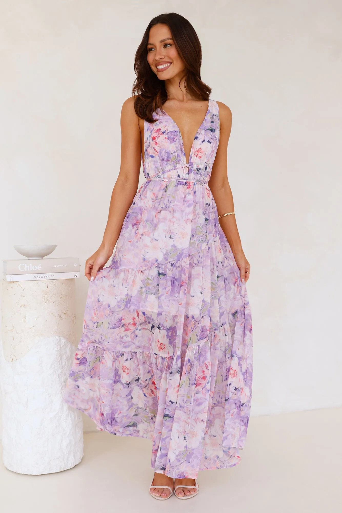 Zephyra Maxi Dress Lilac sold by Hello Molly product image thumbnail 3