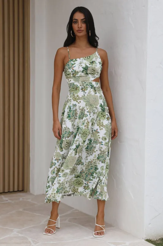 Step Step Maxi Dress Green sold by Hello Molly