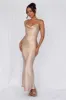 HELLO MOLLY The Penelope Cowl Satin Maxi Dress Champagne sold by Hello Molly
