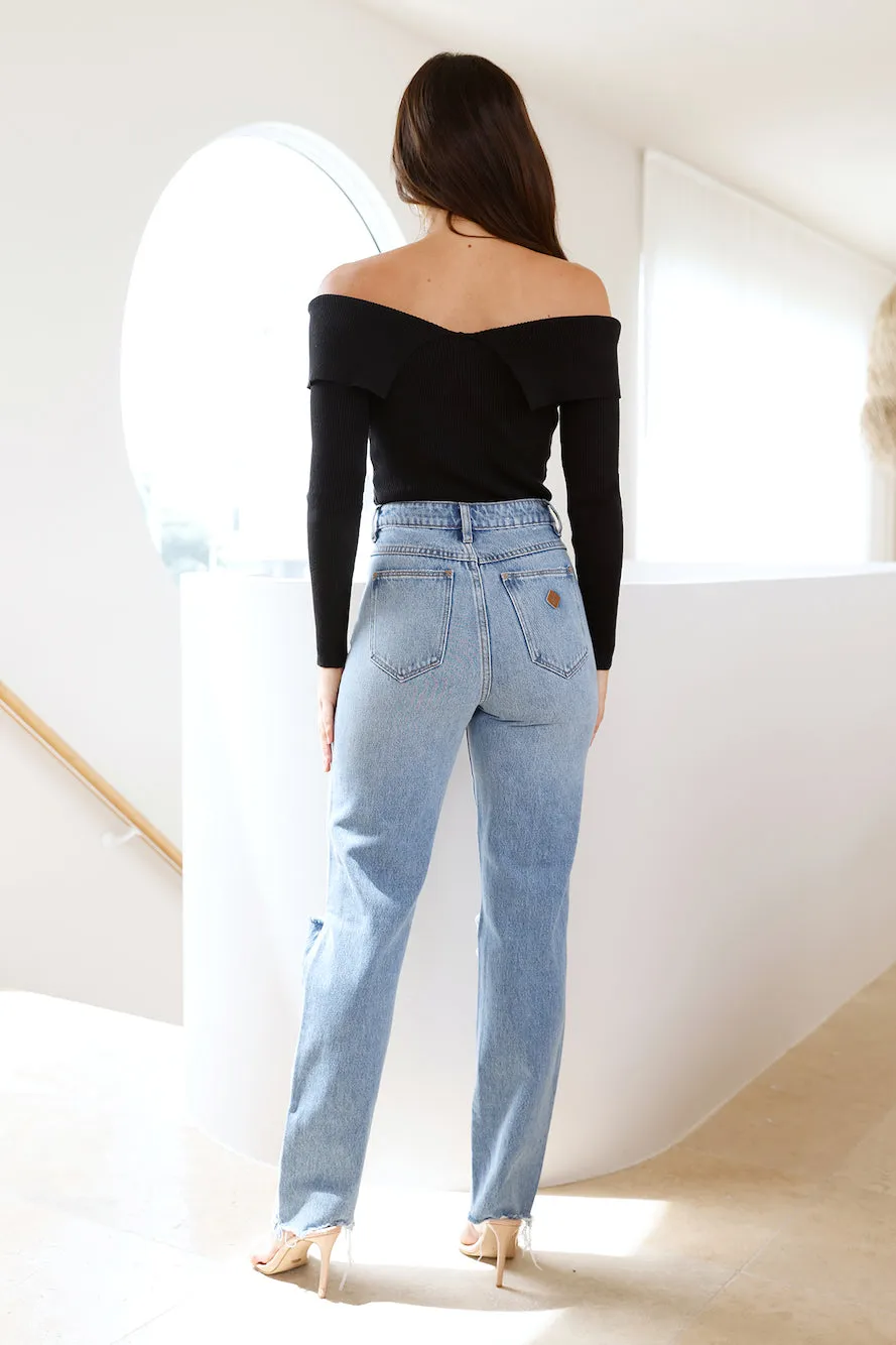 ABRAND A '94 High Straight Sylvie Rip Jeans sold by Hello Molly product image thumbnail 4