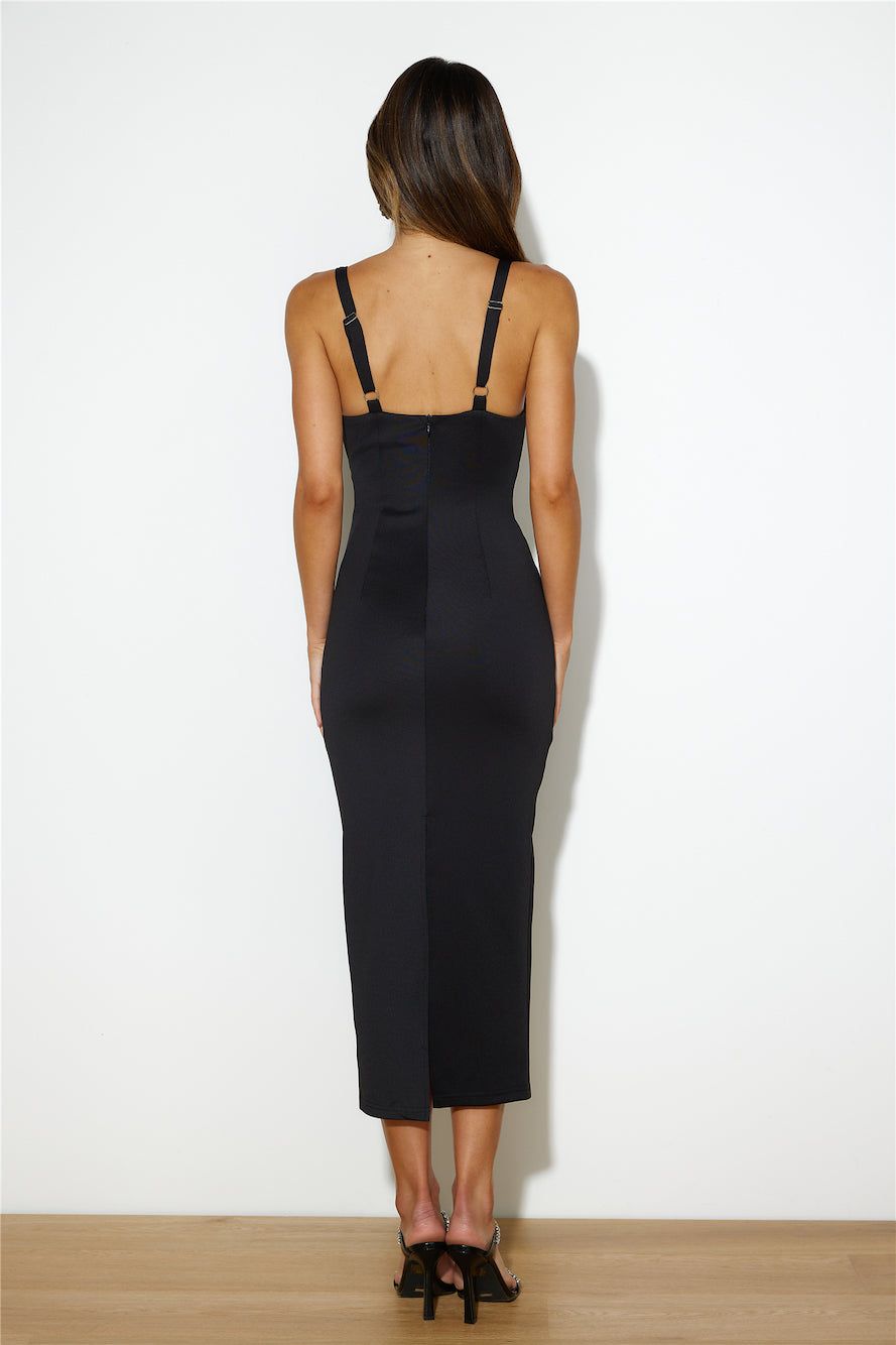 Iconic Fit Midi Dress Black sold by Hello Molly product image thumbnail 5
