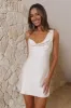 Be My Guest Satin Mini Dress Champagne sold by Hello Molly