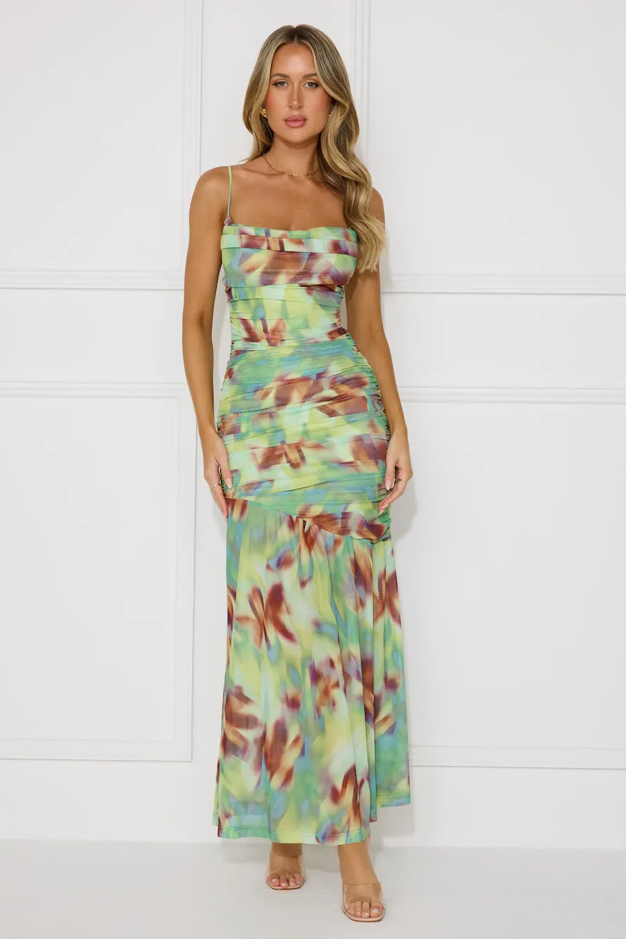 Lush Affair Maxi Dress Green sold by Hello Molly