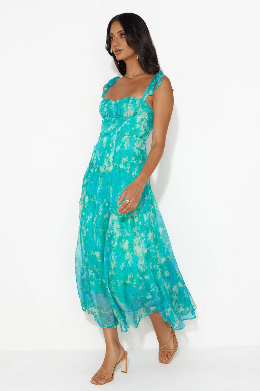 Dressing Up Midi Dress Green sold by Hello Molly product image thumbnail 4
