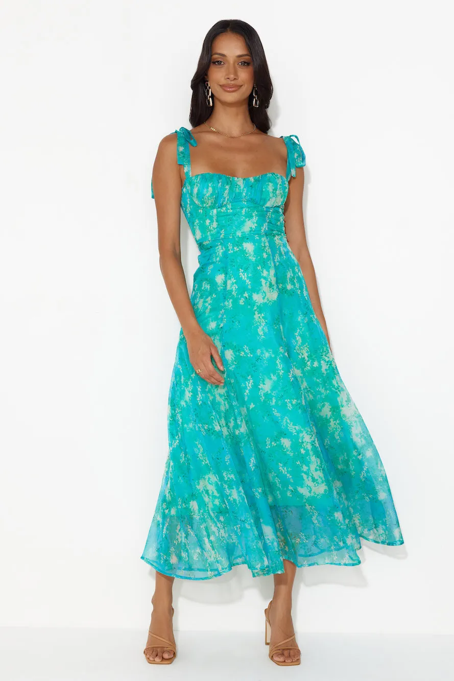 Dressing Up Midi Dress Green sold by Hello Molly