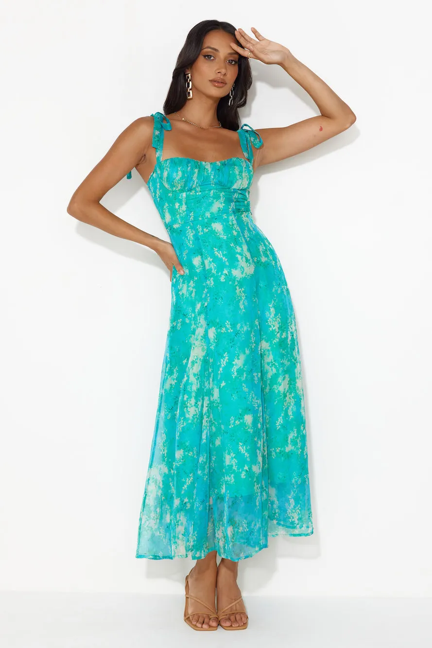 Dressing Up Midi Dress Green sold by Hello Molly product image thumbnail 3