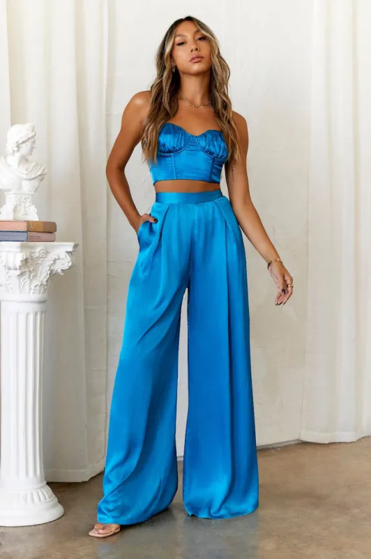 HELLO MOLLY Mermaid Mood Crop Top Teal sold by Hello Molly