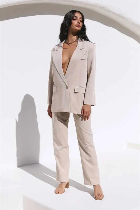 Style Staple Blazer Beige sold by Hello Molly