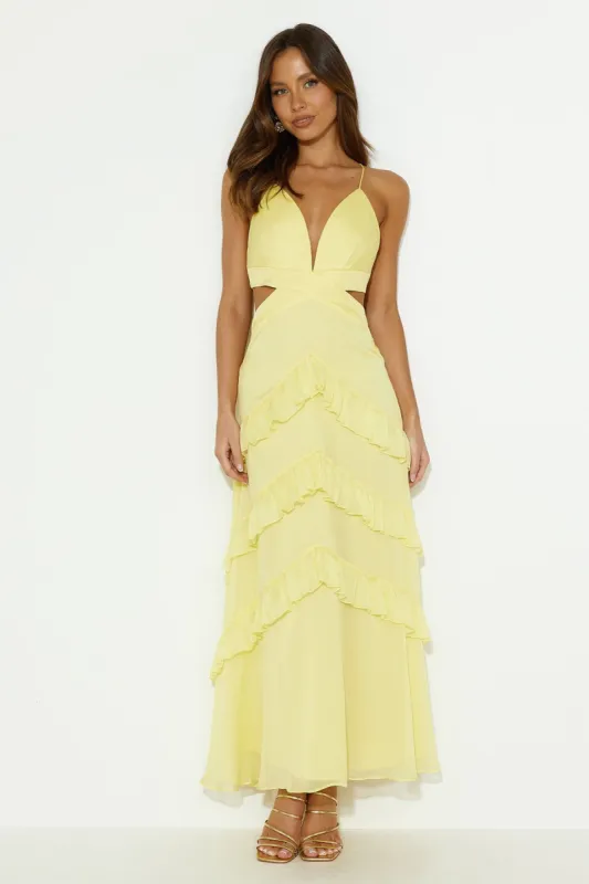 Sunset Dreamer Maxi Dress Yellow sold by Hello Molly