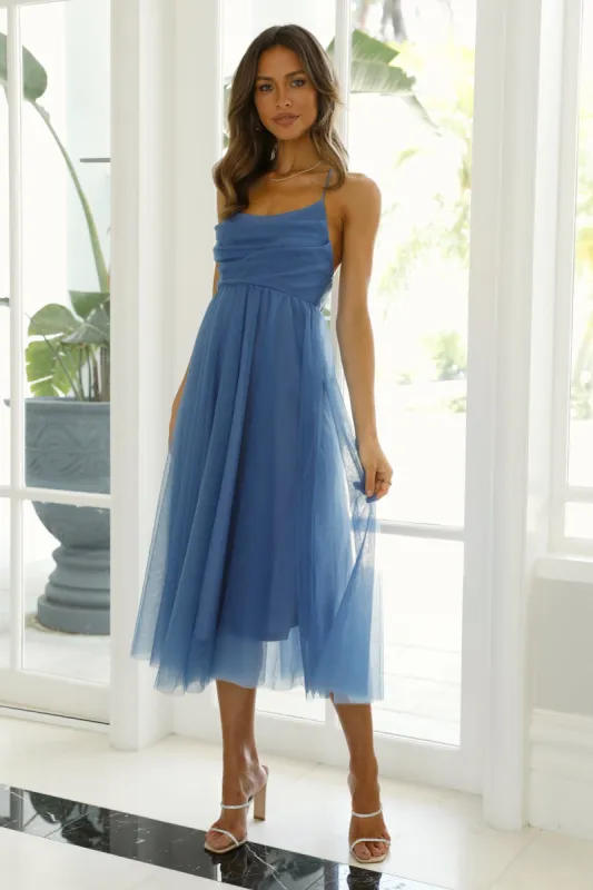 Fairy Vibes Midi Dress Blue sold by Hello Molly