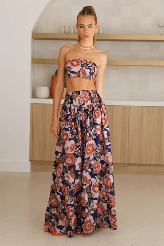 Creme Brulee Maxi Skirt Floral sold by Hello Molly