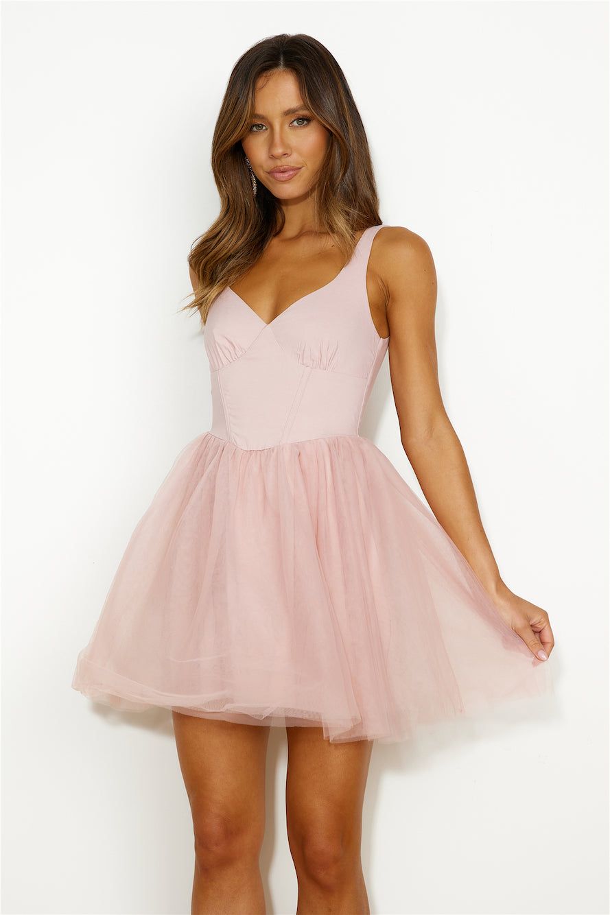 Dream Tulle Mini Dress Pink sold by Hello Molly