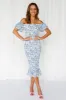 Blessings Midi Dress Blue sold by Hello Molly