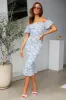 Blessings Midi Dress Blue sold by Hello Molly