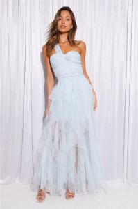 Lavish Style Tulle Maxi Dress Blue sold by Hello Molly