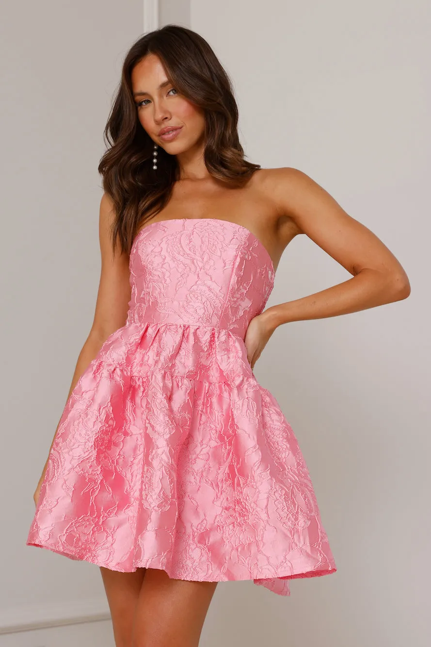 Silhouette Of Dreams Strapless Mini Dress Pink sold by Hello Molly product image thumbnail 4