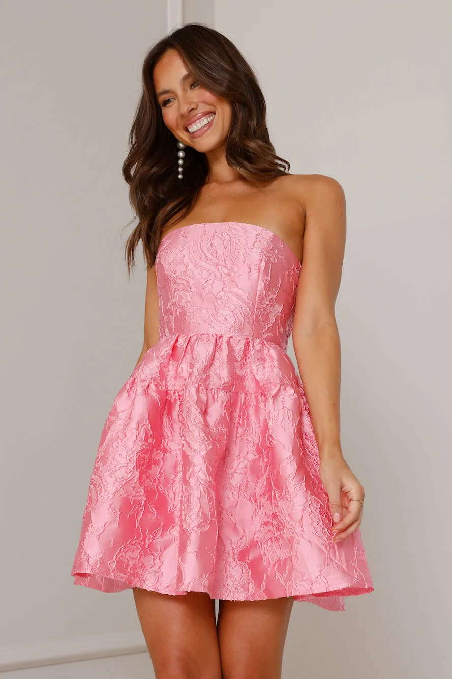 Silhouette Of Dreams Strapless Mini Dress Pink sold by Hello Molly product image thumbnail 2