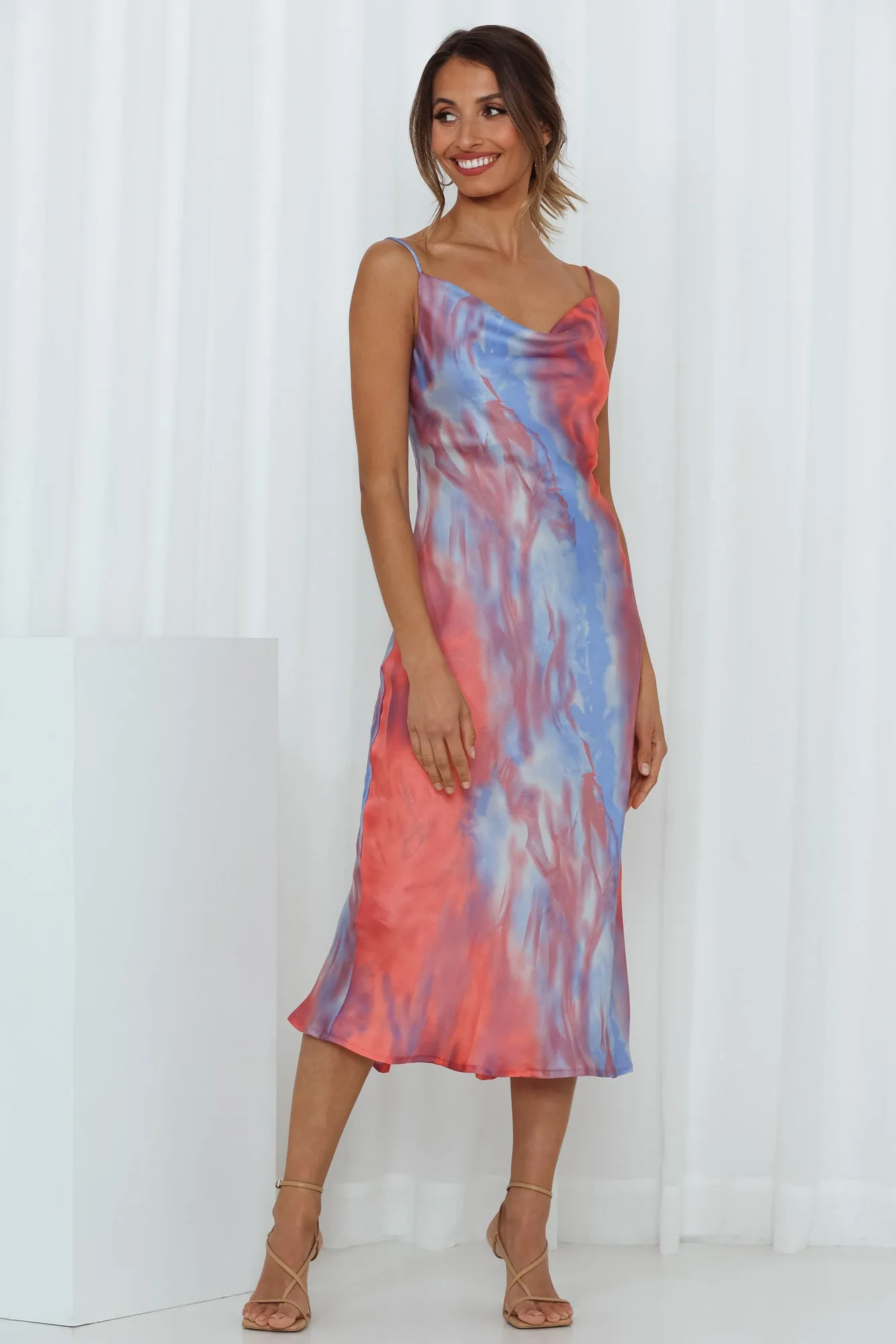 Mirror Mirror On The Wall Midi Dress Red sold by Hello Molly