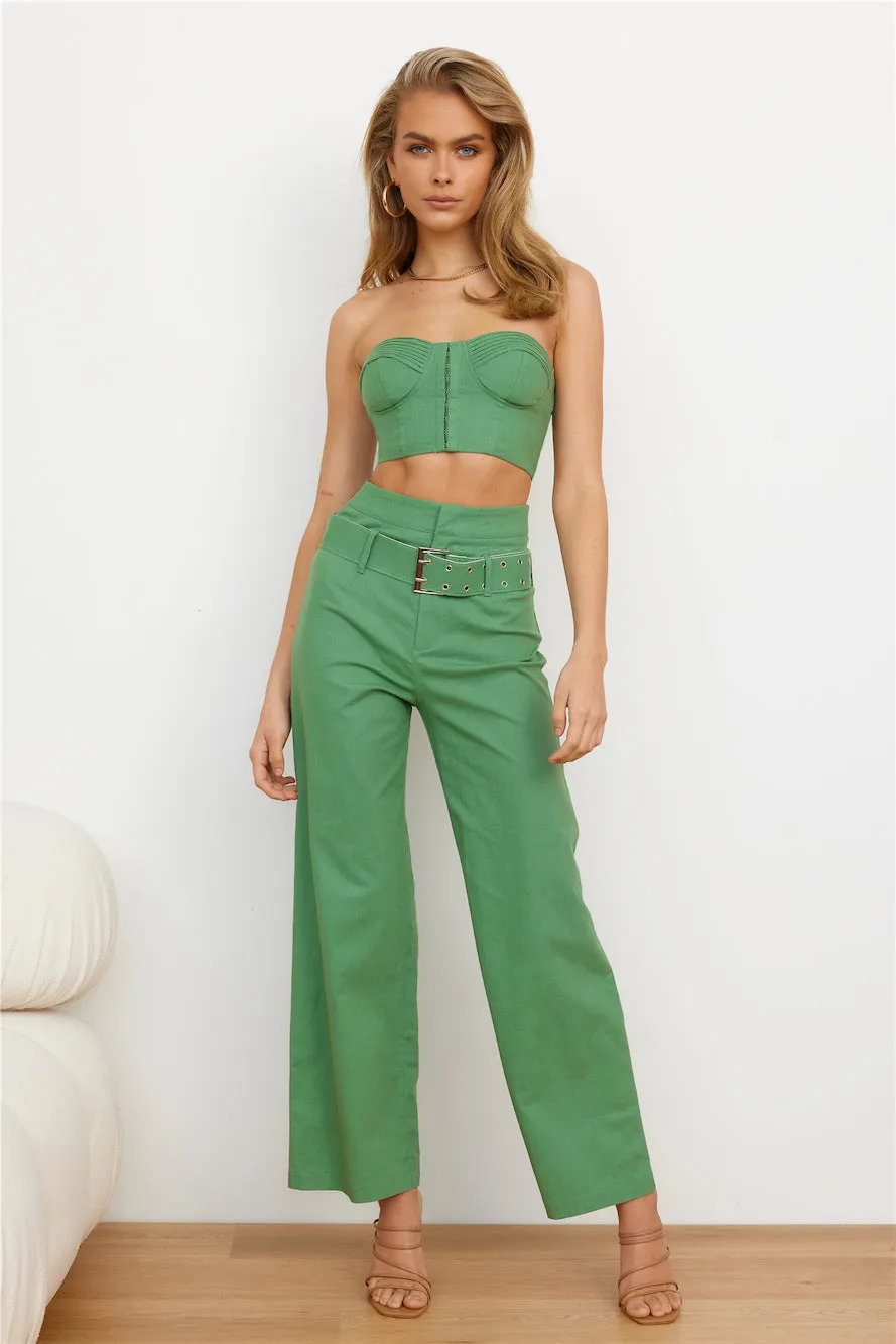 Filtered Crop Top Khaki sold by Hello Molly