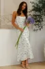 Brunch Now Satin Maxi Dress White sold by Hello Molly