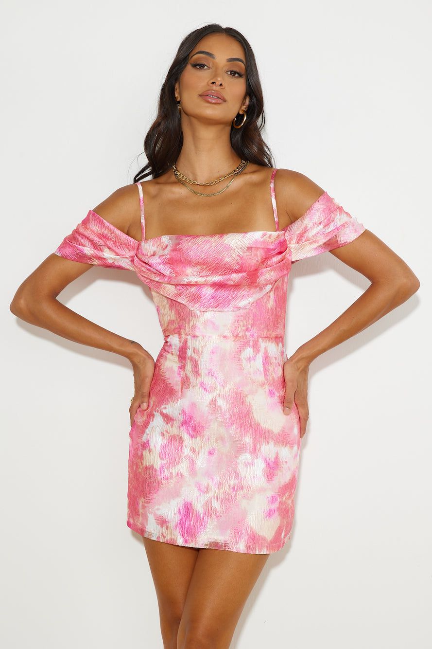 All The Vibes Mini Dress Pink sold by Hello Molly product image thumbnail 3