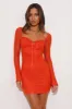 It's Me Mesh Mini Dress Orange sold by Hello Molly
