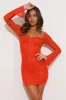 It's Me Mesh Mini Dress Orange sold by Hello Molly