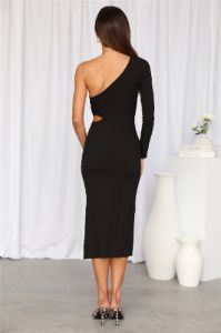 Strut Babe Midi Dress Black sold by Hello Molly