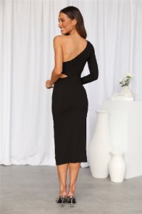 Strut Babe Midi Dress Black sold by Hello Molly