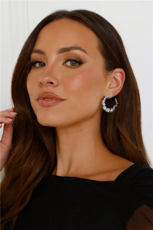 925 Silver Enchanted Hoop Earrings Silver sold by Hello Molly