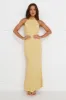 Statements Of Style Halter Maxi Dress Yellow sold by Hello Molly