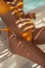 HELLO MOLLY Laguna Breeze Swim Bottom Mango sold by Hello Molly