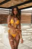 HELLO MOLLY Laguna Breeze Swim Bottom Mango sold by Hello Molly