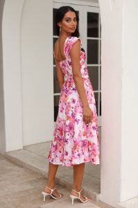 Splendid Splendor Midi Dress Pink sold by Hello Molly