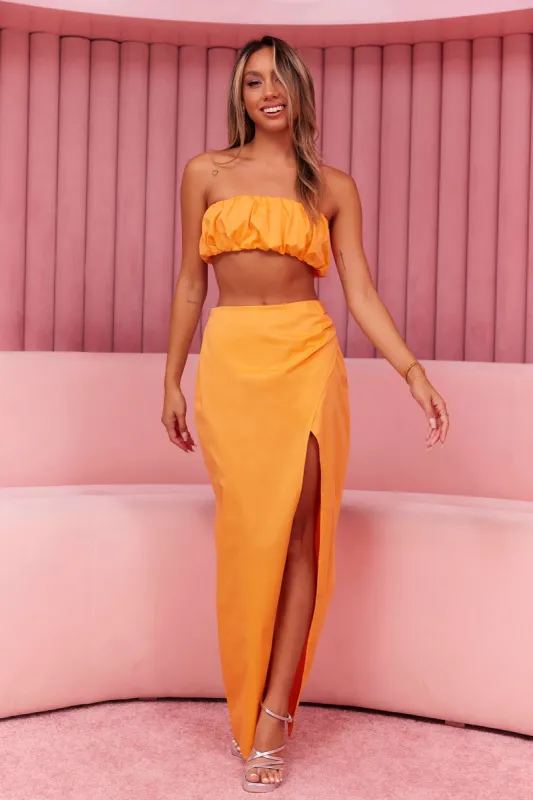 HELLO MOLLY Loving Memory Maxi Skirt Mango sold by Hello Molly