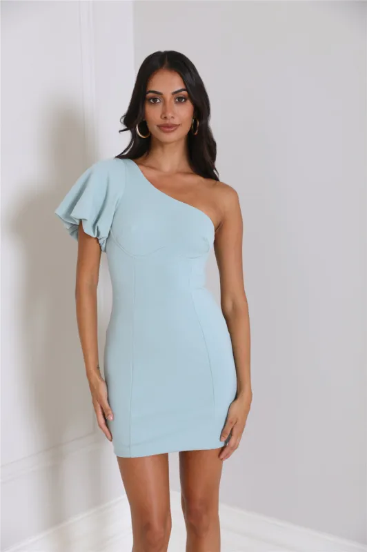 Dating Times Mini Dress Sage sold by Hello Molly