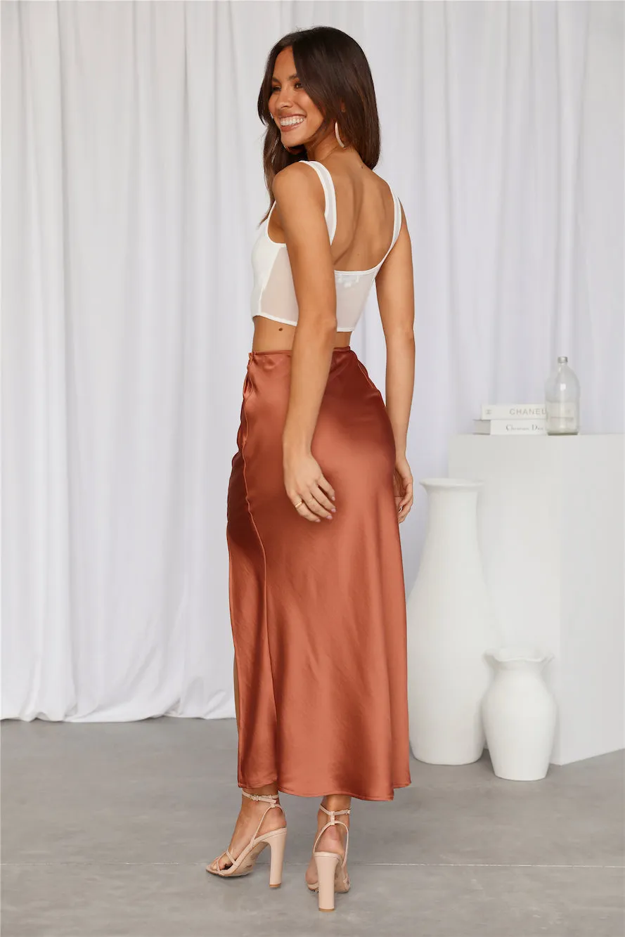 Secret Tune Maxi Skirt Brown sold by Hello Molly product image thumbnail 5