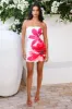RUNAWAY Primrose Mini Dress Tropical Flower sold by Hello Molly