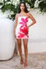 RUNAWAY Primrose Mini Dress Tropical Flower sold by Hello Molly