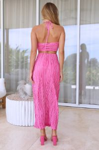 It's Giving Vibes Maxi Skirt Pink sold by Hello Molly