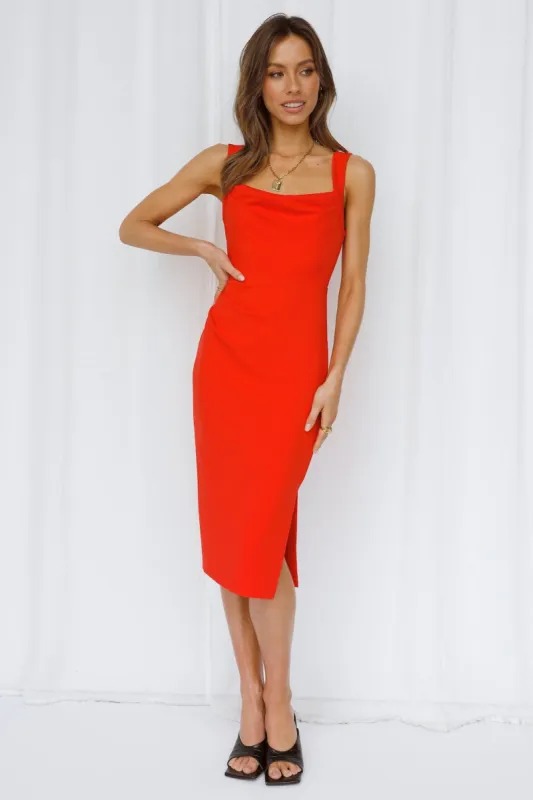 Nights Of Passion Midi Dress Red sold by Hello Molly